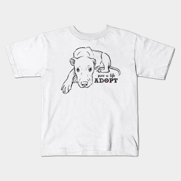 Save a Life: Adopt Kids T-Shirt by sockdogs